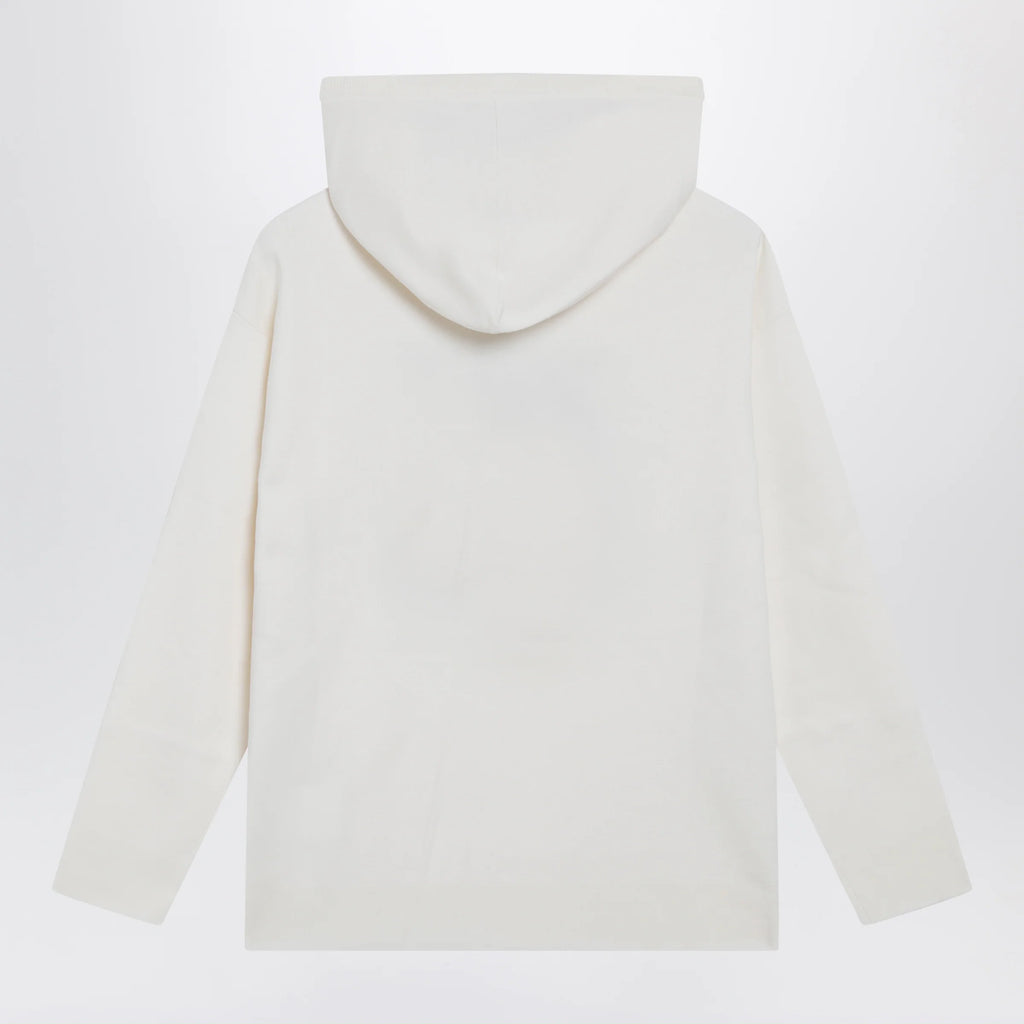 Max Mara Taddeo hooded virgin wool sweater in white