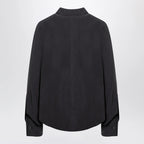 Max Mara Anthracite grey silk body shirt