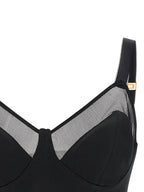 Elisabetta Franchi Cool Wool And Tulle Top