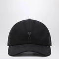 Ami Paris Black Ami De Coeur baseball cap