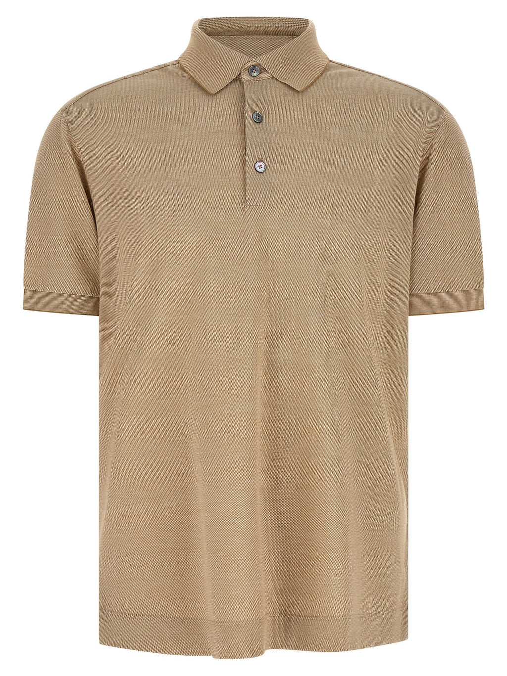 Zegna Cotton Silk Polo Shirt