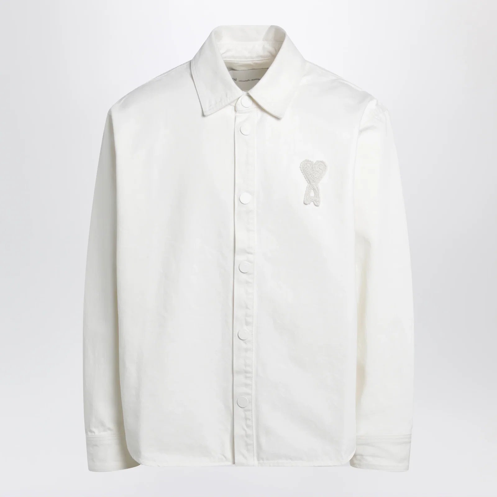 Cream Ami de Coeur shirt by Ami Paris