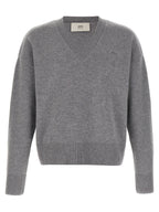 Ami Paris Puff Logo Patch Sweater
