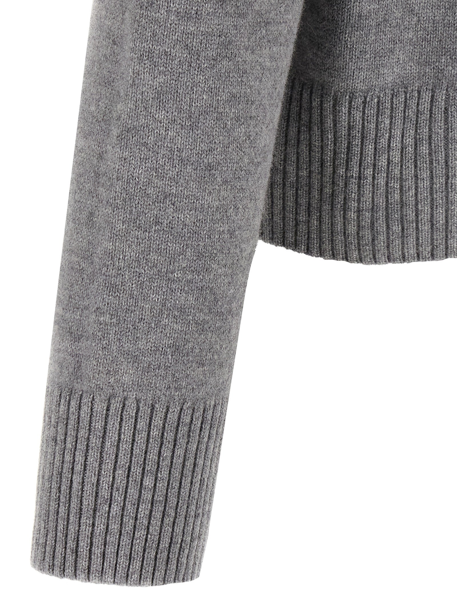 Ami Paris Puff Logo Patch Sweater