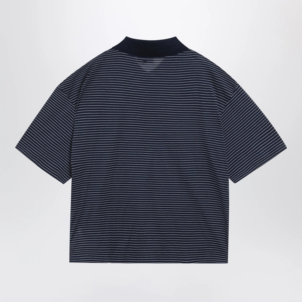 Blue/white striped Ami de Coeur polo by Ami Paris