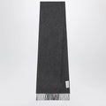 Ami Paris Grey Ami de Cœur Wool Scarf