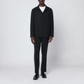 Santaniello Black single-breasted suit in wool blend