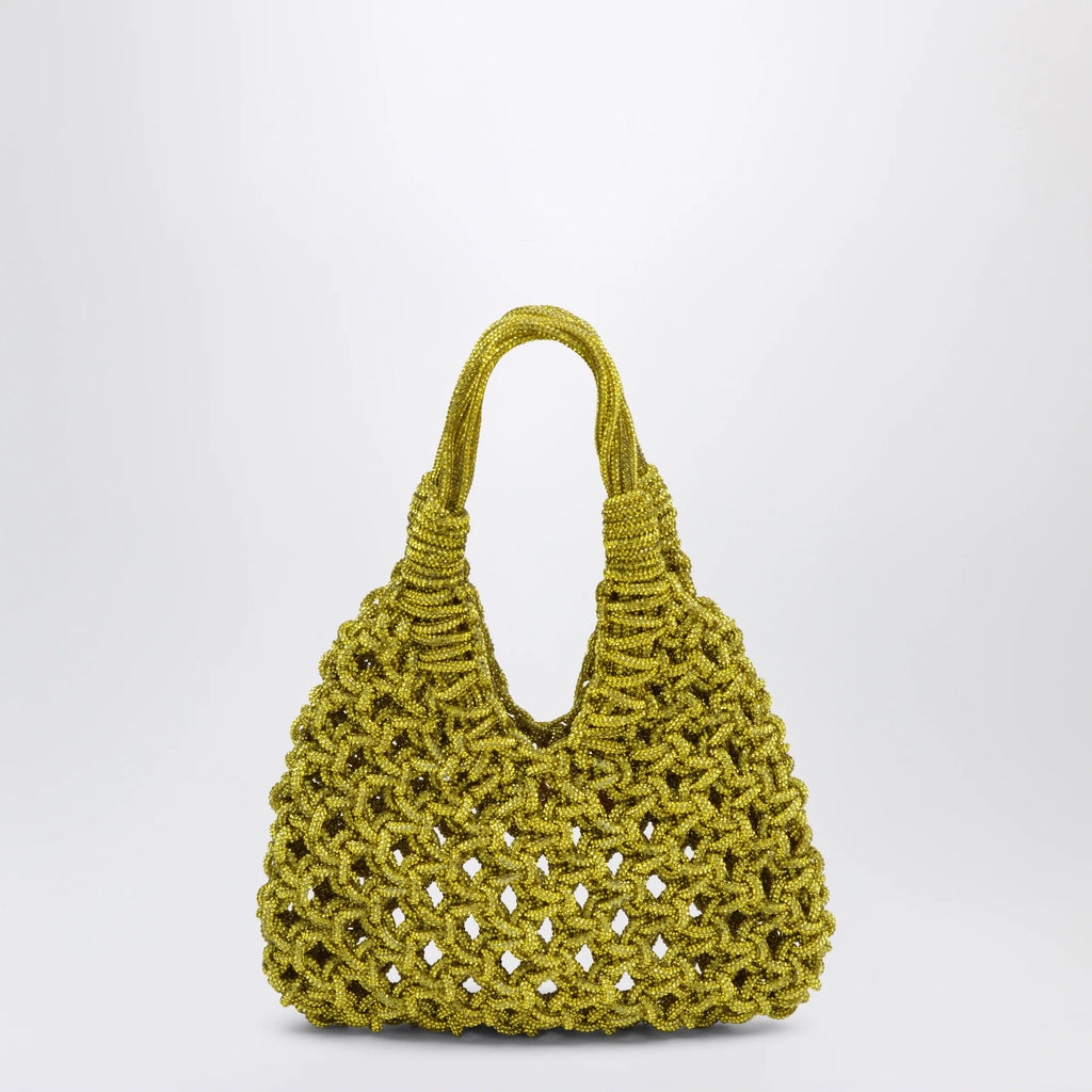 Hibourama Vannifique citrine yellow bag with crystals