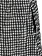 Ganni Crinkled Check Long Dress