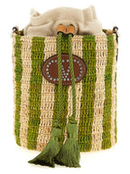 Valentino Garavani Raffia Small Bucket Bag
