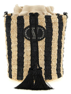 Valentino Garavani Raffia Small Bucket Bag