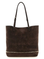 Valentino Garavani Rockstud Medium Suede Shoulder Bag