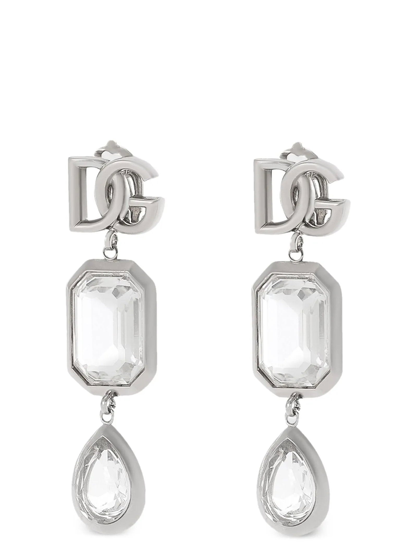 Dolce & Gabbana Pendant Earrings With Crystals