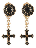 Dolce & Gabbana Cross Pendant Earrings