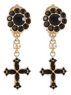 Dolce & Gabbana Cross Pendant Earrings