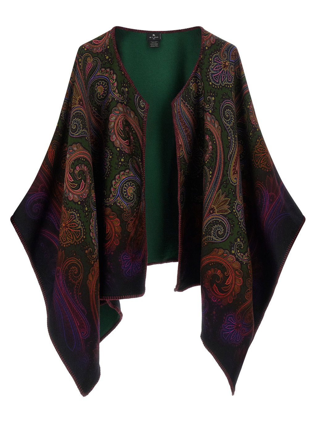 Etro Reversible Paisley Dégradé Cape