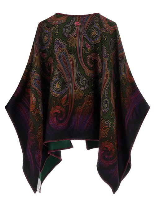 Etro Reversible Paisley Dégradé Cape