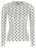 Marine Serre Moon Printed Jersey Second Skin T-shirt
