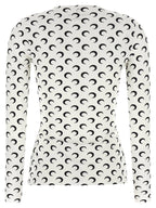Marine Serre Moon Printed Jersey Second Skin T-shirt
