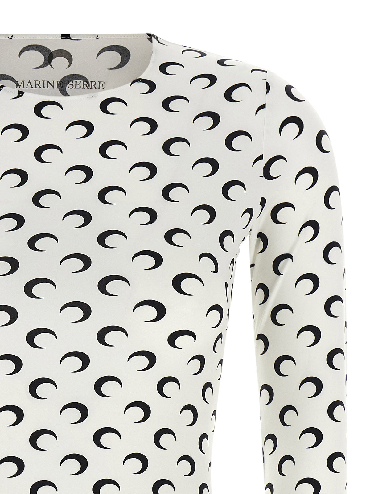 Marine Serre Moon Printed Jersey Second Skin T-shirt