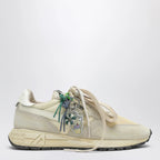 AUTRY Reelwind Super Vintage sneakers in écru nylon and suede