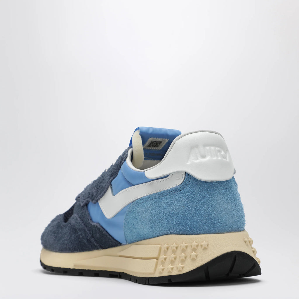 AUTRY Reelwind Low sneakers in blue nylon and suede