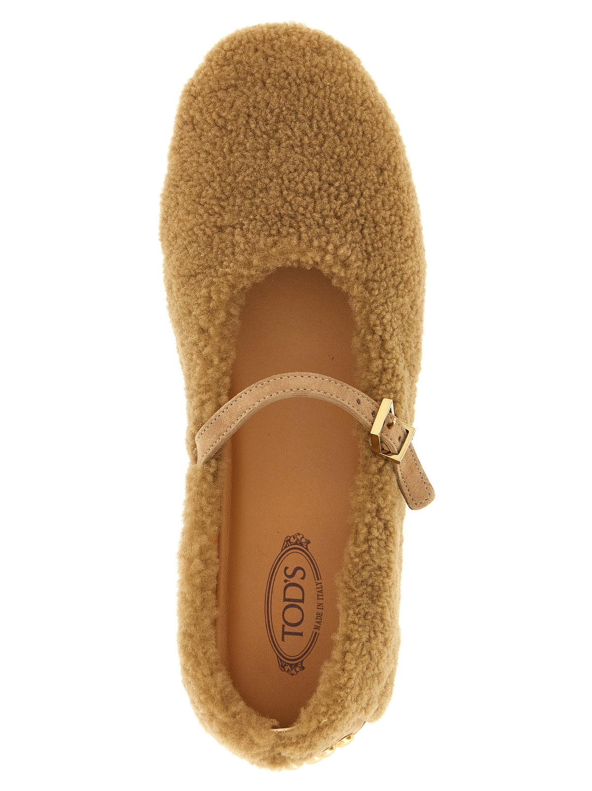 Tod's Gommine Sheepskin Ballet Flats
