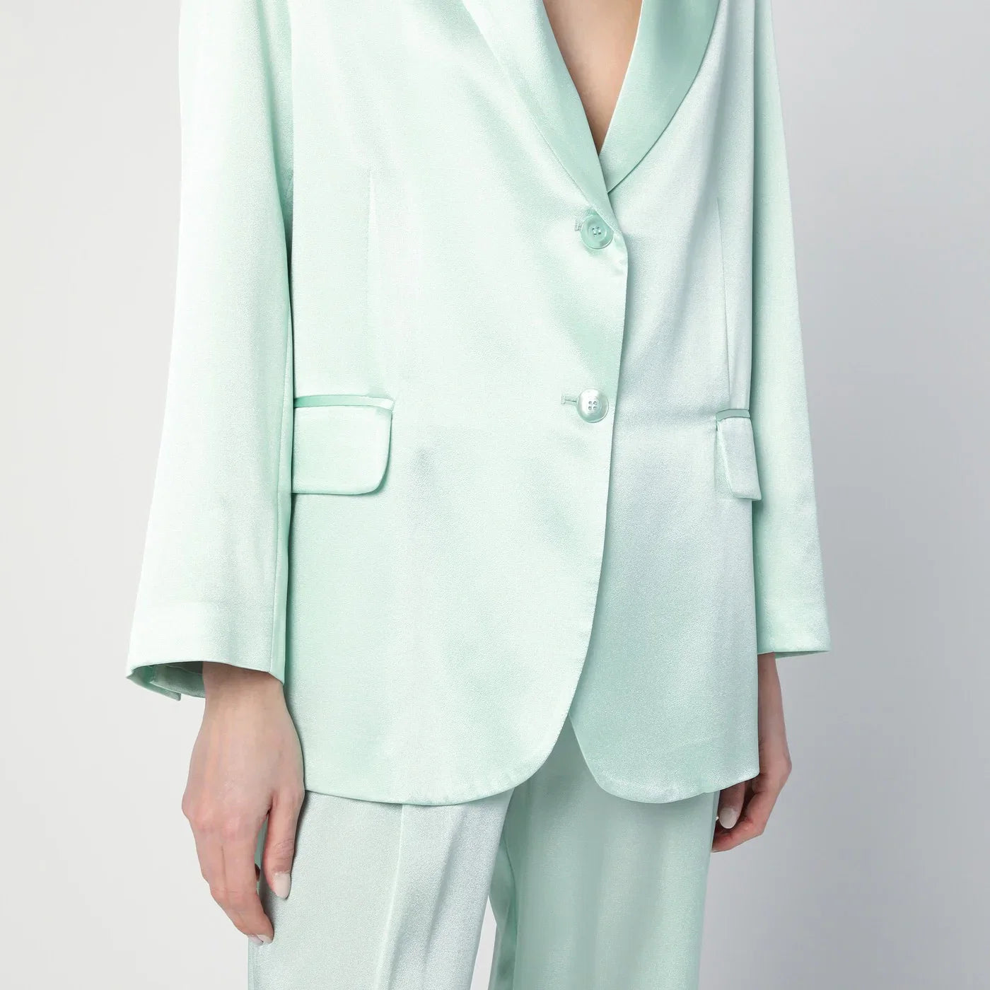 Semicouture Christiana jacket in aqua green