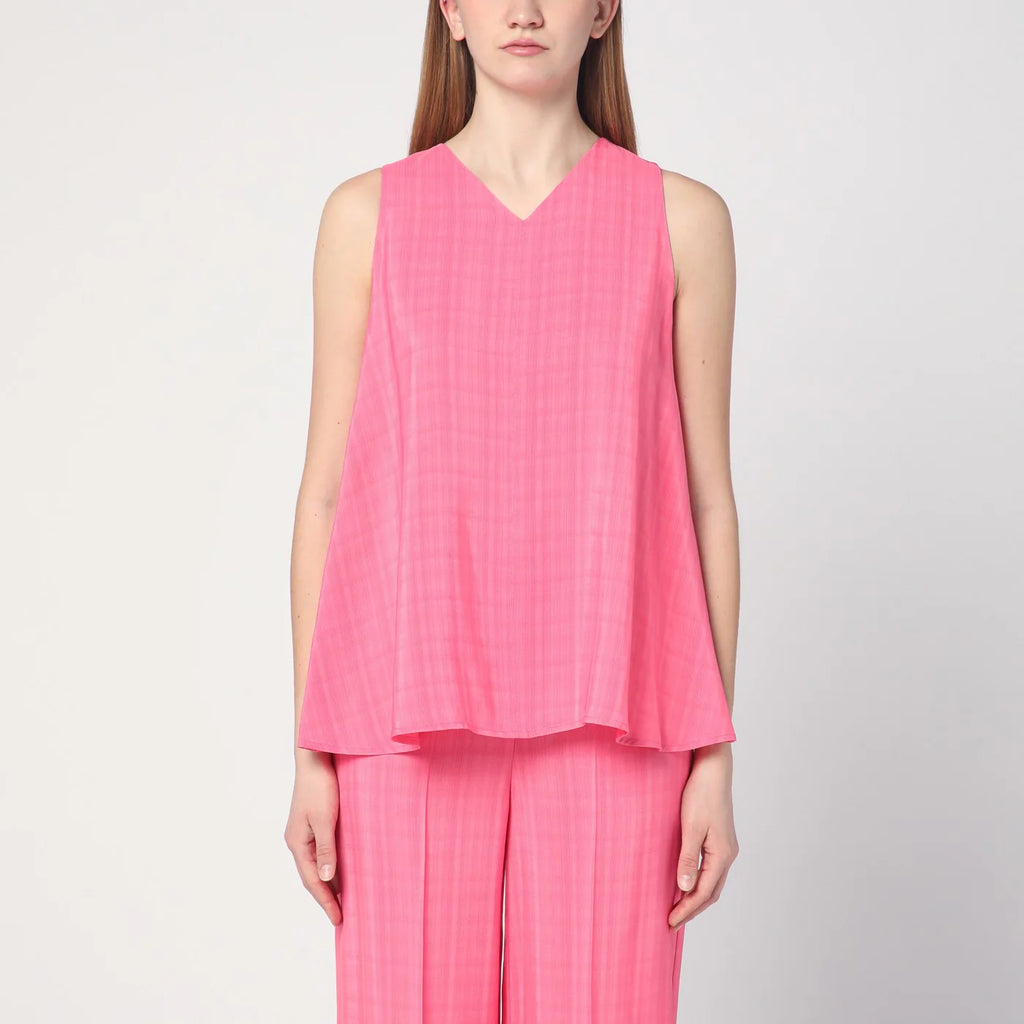 Semicouture Pink Prya viscose top
